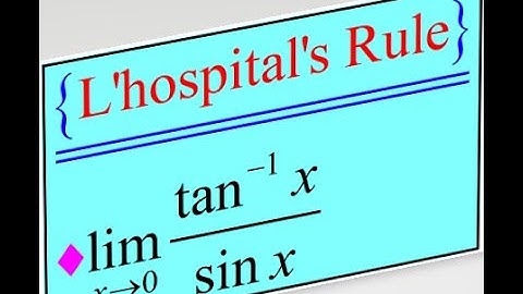 Calculus 1:Indeterminate Forms and L