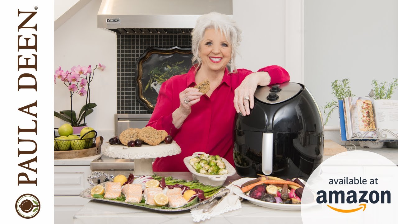 Paula Deen 5-Piece Air Fryer Oven Basket & Tongs Accessory Set 