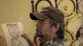 Scott Wade Dirty Car Artist at the Rocket Electrics Bike Shop in Austin, TX