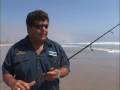 Dan Hernandez surf fishing in Rosarito, Mexico