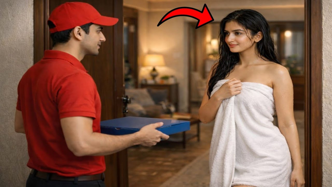 पिज्जा डिलीवरी करने गया था लड़का… विधवा करोड़ पति महिला ने जो किया — इंसानियत हिल गई…