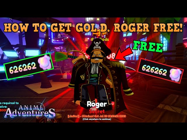 Anime Adventures  Shiny Roger (Pirate King) - Gol D. Roger FULL SSS