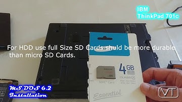 IBM ThinkPad 701c - part 3 - MS Dos 6.2 on a IDE to SD Card adaptor