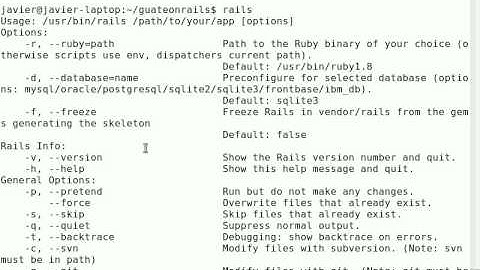 GuateonRails - Episodio 01 - Mi primera aplicacion