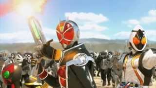 【MAD】「Guren no Yumiya 紅蓮の弓矢」- Linked Horizon (Shingeki no Kyojin OP) 【Kamen Rider Battride War】