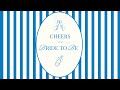 2 Hour Blue Bridal Shower &amp; Bachelorette Elegant Wallpaper | Cheers to the Bride to Be (No Music)