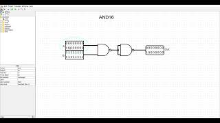 16-Bit AND Gate | Logisim Nand2Tetris