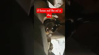 it turns out the oil is dry #tutorial