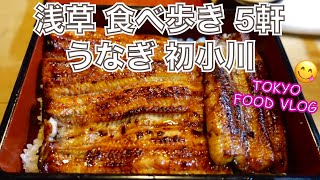 【うなぎ／浅草老舗巡り・食べ歩き】創業100年以上の鰻屋＆バーで、一人飲み／仲見世通り食べ歩き／食べログ百名店【ごはん日記#70】Tokyo Food Vlog - ASAKUSA