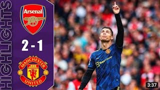 Cristiano Ronaldo Goal Arsenal Vs Manchester United 3 - 1