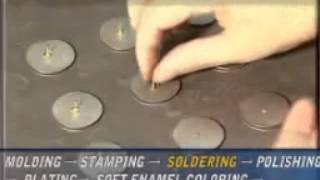 How Custom Lapel Pins Are Made - Stamped Soft Enamel