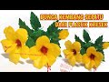 BUNGA KEMBANG SEPATU DARI PLASTIK KRESEK/How to make Hibiscus flowers from plastic bags/Bunga Kresek