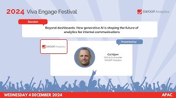 Dr SWOOP | APAC | Viva Engage Festival 2024