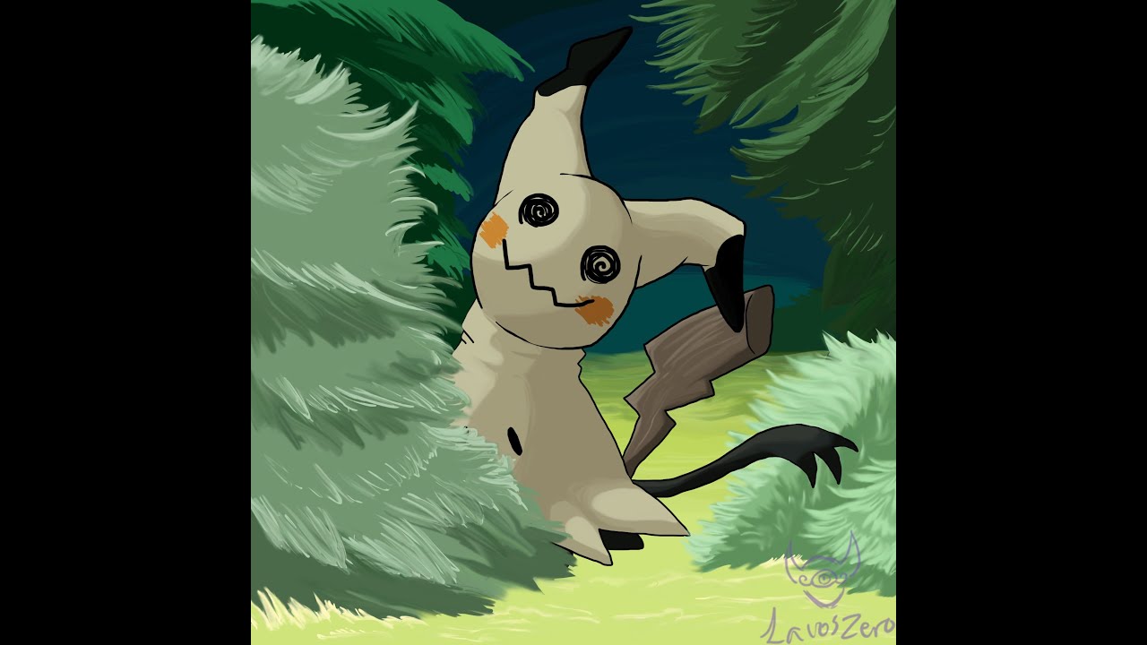 Art Timelapse - Mimikyu Pokémon / ミミッキュ 口袋妖怪