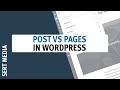 WordPress What is the Difference Between Posts VS Pages