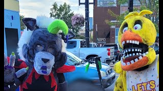 Roxanne Wolf and Withered Chica at NWA Comic Con 2022