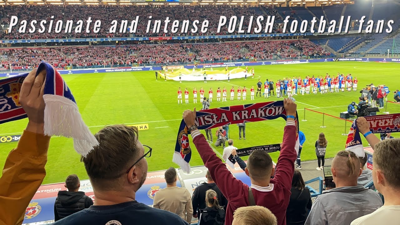 Incredible Polish football / soccer fans at WISŁA KRAKOW Excellent