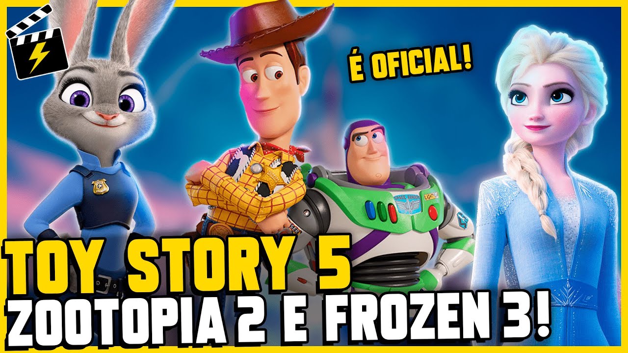 Toy Story 5', 'Frozen 3' e 'Zootopia 2' são confirmados pela Disney