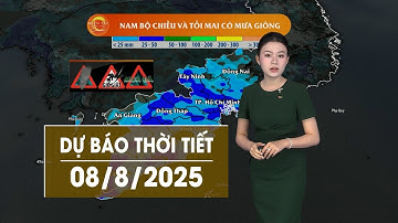 DỰ BÁO THỜI TIẾT NGÀY 08/8/2025 | VTV CẦN THƠ