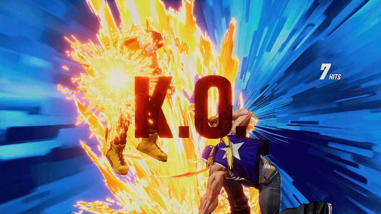 KOF XV_ Leona, Blue Mary & Terry vs. K, Shingo & Kyo