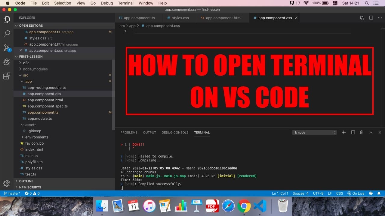 How to open terminal