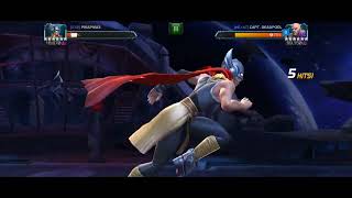 Jane Foster Vs R4 Absorbing Man Node 23 Root Power Focus, Buble Shield - Marvel Contest Of Champions