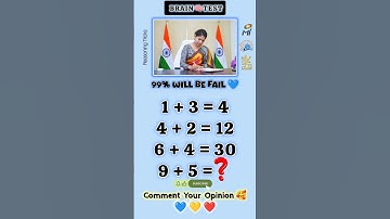 99% Will Be Fail In This Maths Test #maths #reasoning #tricks #runyourbrain #yt #trend #viral