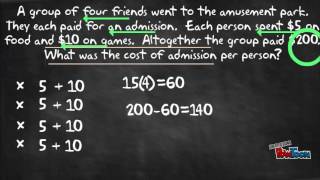7.EE.4a Solving Word Problems with arithmetic 2 7 Ee 4a