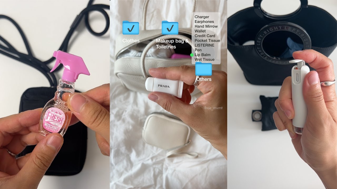 [20분] 1탄 asmr 가방 싸기 지난 영상 모음🥽 🌝 🥞 📼