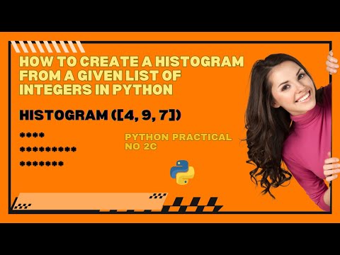 How to Create a histogram from a given list of integers in Python || BSCIT Python Praticals✅✨
