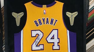 Framing a Signed Kobe Bryant Lakers Jersey - Jacquez Art & Jersey