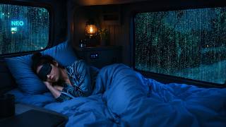 Gentle Rainstorm on Van Windows 🌧️ Calm Thunder Sounds – Fall Asleep Fast