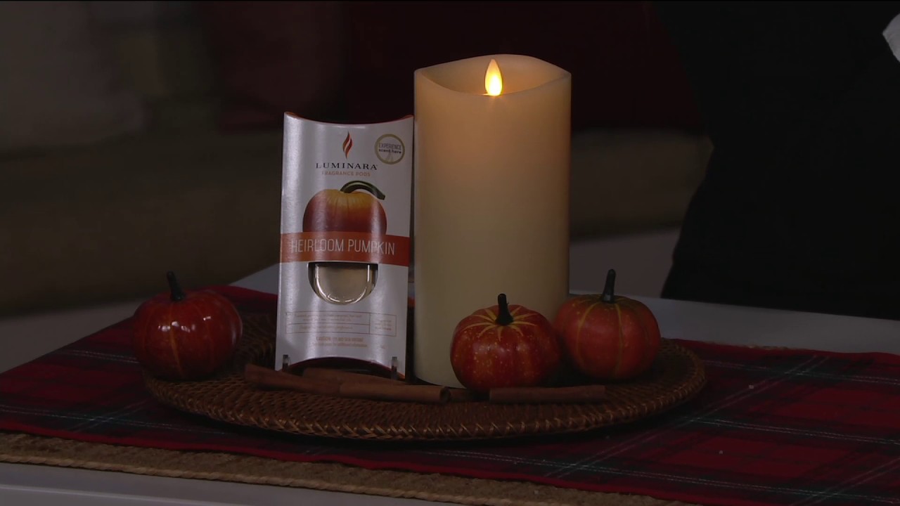 Luminara 7" Fragrance Candle with 3pc. Cartridge Starter Pack on QVC