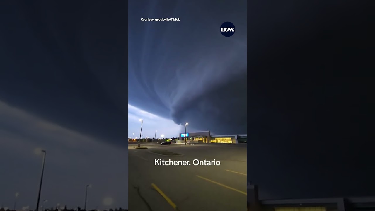 Crazy thunderstorm in Kitchener