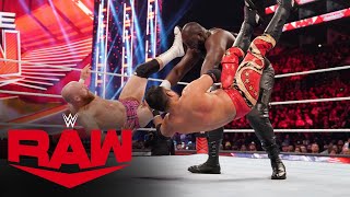 Omos vs. two local athletes – 2-on-1 Handicap Match: Raw, Oct. 10, 2022