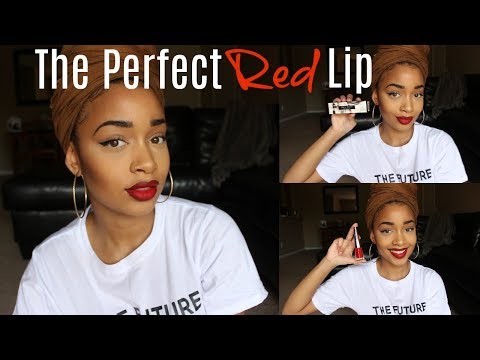 Video: How To Paint Lips With Red Lipstick