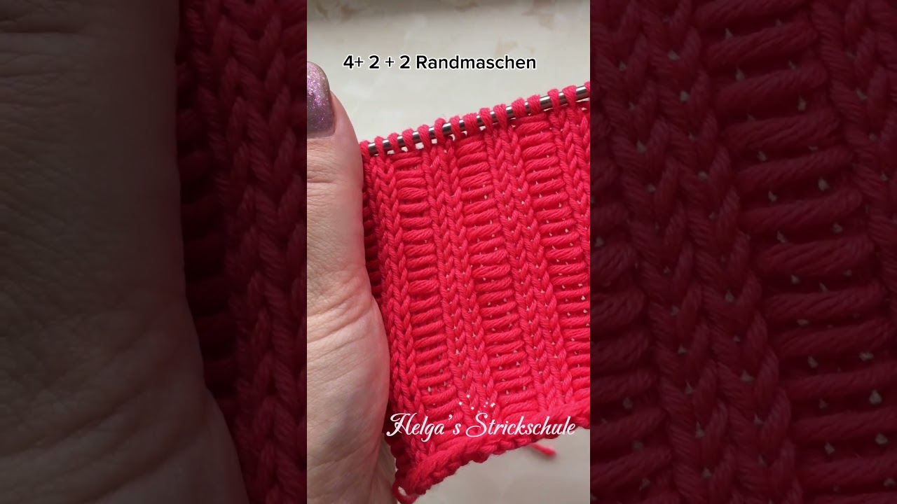 Einfaches und stilvolles Hebemaschenmuster – Strickanleitung. 