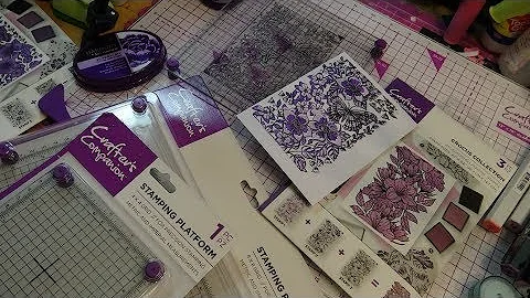 Crafter's Companion Square Grid Stamping Platform Review! Ft. Layered Stamp Sets