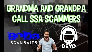 Grandma And Grandpa Call SSA Scammers (Ft. DeyO)
