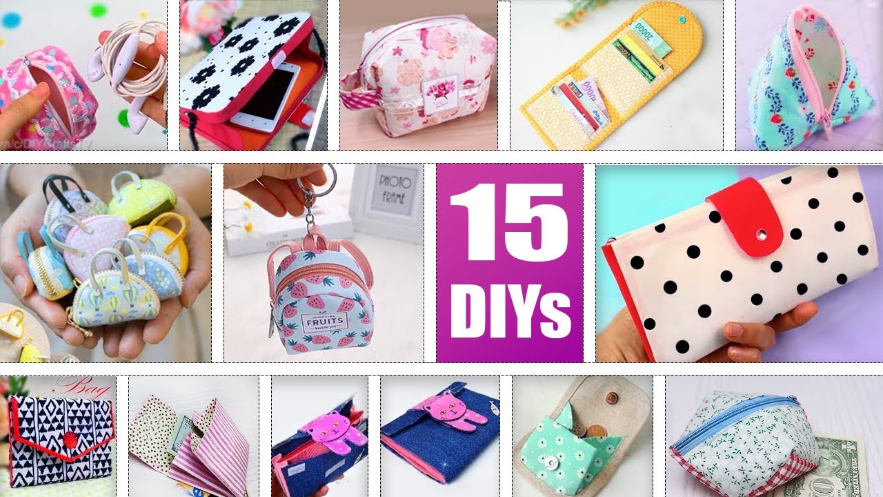 17 DIY Pouches - DIY Cute Make-Up Bag and Pencil Case Ideas - Simple  Accessory Hacks - Viral TikTok 