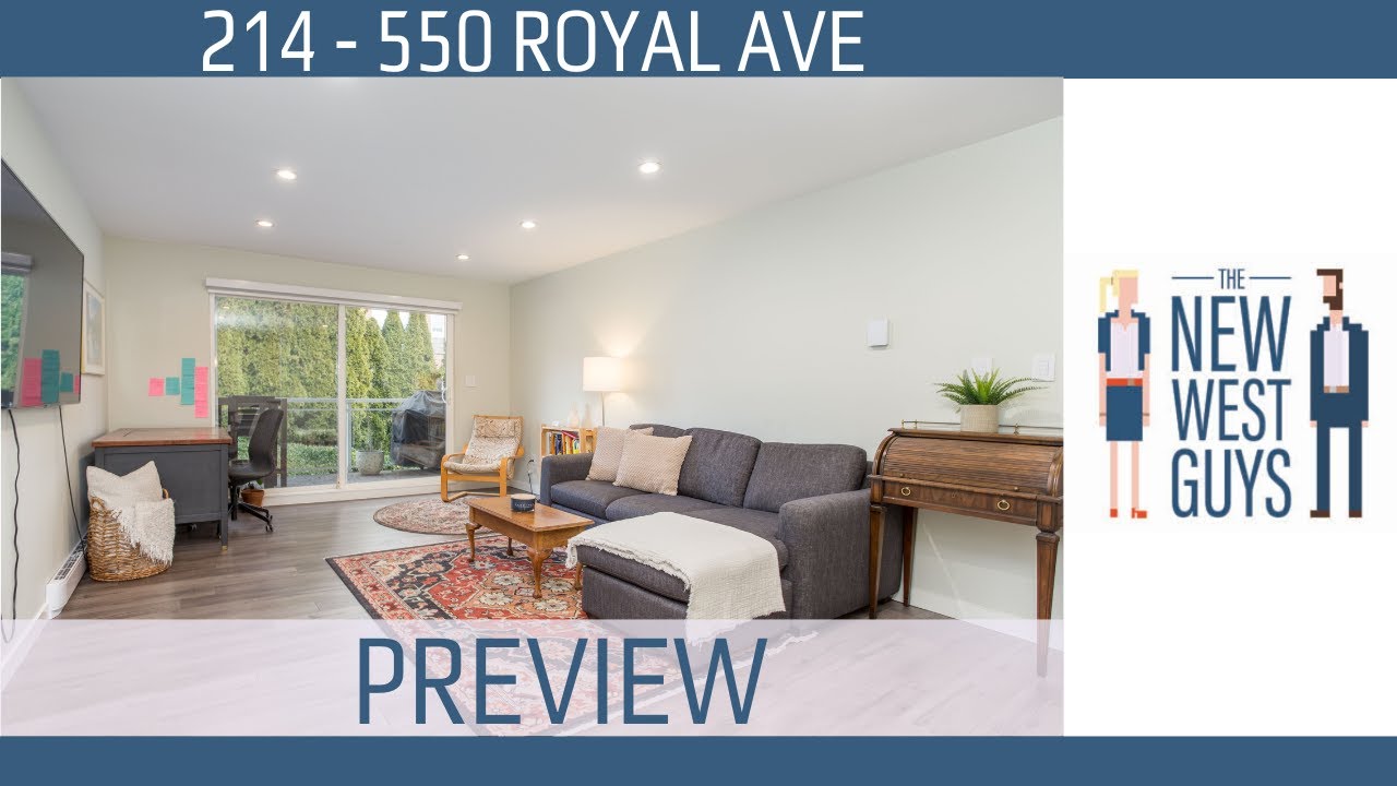 **SOLD** March 2023 | 214 - 550 Royal Ave Condo For Sale New Westminster