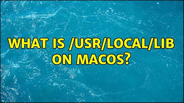What is /usr/local/lib on macos? (3 Solutions!!)