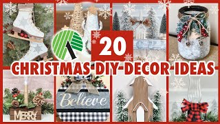 20 Dollar Tree Holiday DIYS & Decor Ideas l Rustic Christmas DIY Decor 2024 l Budget Friendly DIYs🎄