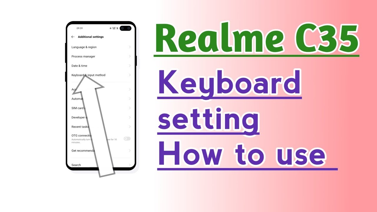Realme C35 Keyboard setting How to use - YouTube