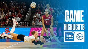 Nebraska at USC | HIGHLIGHTS | Big Ten Volleyball | 11/16/2025