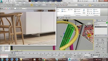 Tutorial on Modeling, Texturing and Lighting a 3d interior in 3dsmax ( Part 4 )