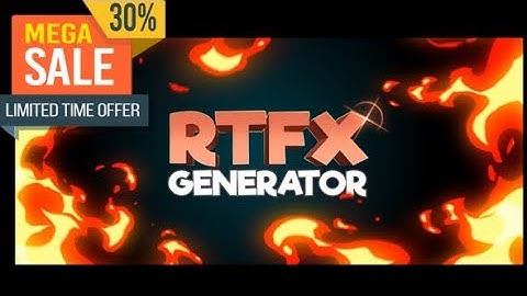 RTFX Generator + 510 FX pack by RTFX - Best Transition For After Effect 2018