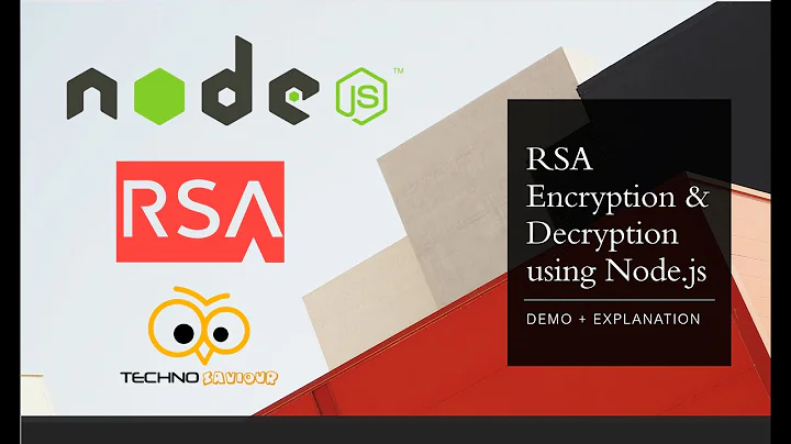 Asymmetric Encryption and Decryption in Node.js using RSA Public/Private Key Pairs