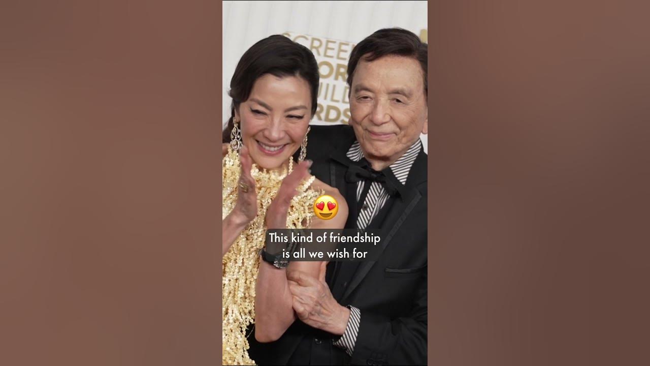 Michelle Yeoh and James Hong share this CUTE moment during the SAG Awards | HELLO!