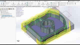 CAMWorks 2 Axis Tutorial- 13 Contain & Avoid Area